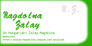 magdolna zalay business card